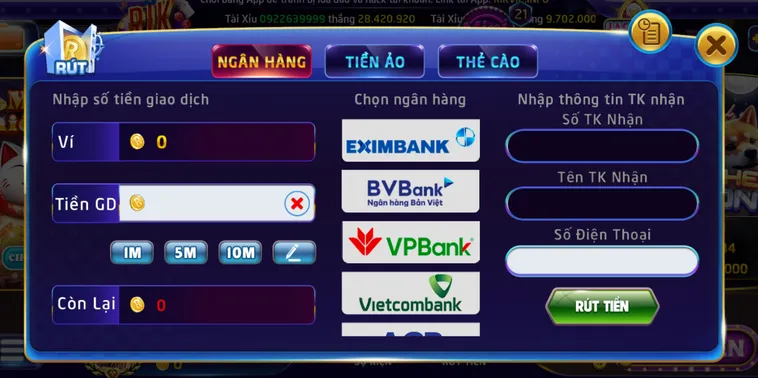 Rút Tiền RikVip Về Ngân Hàng An Toàn Siêu Tốc Với Hệ Thống Thanh Toán Tự Động Hiện Đại